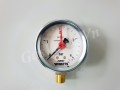 Đồng hồ đo áp suất Fimet, chân đồng 1/4, vỏ Inox không dầu, D63 , 0-4 bar