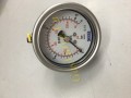 Đồng hồ đo áp suất Wika Đức, P0-16Bar, thân Inox D63, chân sau Inox 1/4 inch, 8A, có vành, có dầu