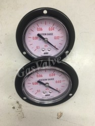 Đồng hồ áp suất Wise P110 vỏ thép chân đồng sau 1/2 (15A), mặt D100mm có vành, áp (-0.1)-0Mpa 