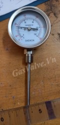 Đồng hồ nhiệt độ DaeWon , mặt 68, chân 1/2 inch, 15A, nhiệt độ 0-150 độ C