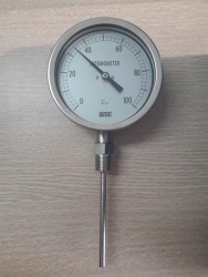 Đồng hồ đo nhiệt độ Wise hàn Quốc T120 100W 0~100C,BSPT 6.4Φ 304SS L=75mm