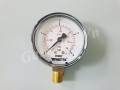 Đồng hồ đo áp suất Fimet, chân đồng 1/4, vỏ thép không dầu, D63,0-4 bar
