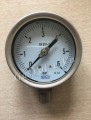 Đồng hồ đo áp suất Đức Wika chân inox đứng 8A, thân inox D63 P6 bar
