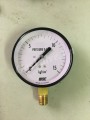 Đồng hồ đo áp suất Wise P110 vỏ thép chân đồng dưới 3/8 (10A), mặt D100mm, áp 0-15 kg/cm2