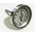 Đồng hồ đo nhiệt độ Daewon, mặt D85mm, thân thép mạ crom, chân sau 15A, L125mm, nhiệt độ 0-100C