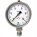 Đồng hồ đo áp suất gas Wika -Đức, model 232.50 - 233.50, 10Bar, chân ren 8A, vỏ SUS316