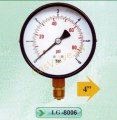 Đồng hồ đo áp suất gas, khí nén LG-8006, chân 8A, mặt D100mm, Taiwan