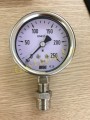 Đồng hồ đo áp suất Wise Hàn Quốc P252, vỏ inox D63, chân inox ren đứng 8A, P0~250Bar