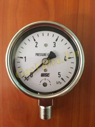 Đồng hồ đo áp suất Wise Hàn Quốc P440, vỏ inox D63, chân inox đứng ren 1/4 inch;, P0-5Kpa