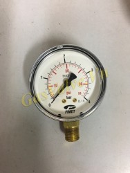 Đồng hồ đo áp suất Fimet Ý, vỏ ABS, chân đồng đứng, mặt 63mm, không dầu, áp 0-4Bar