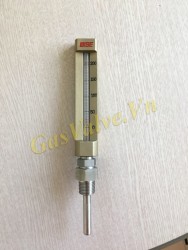 Đồng hồ đo nhiệt độ kiểu thước thuỷ ngân, Wise Hàn Quốc, chân 1/2 inch, L100mm, 0-200C