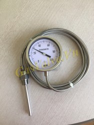  Đồng hồ đo nhiệt độ Wise Hàn Quốc, D100mm, 0-100C, can nhiệt 3m 