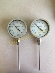 Đồng hồ đo nhiệt độ Wise Hàn Quốc , chân đứng, L200, D100mm, T0-80C