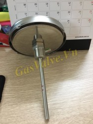 Đồng hồ đo nhiệt độ Wise Hàn Quốc , chân sau 1/2 inch, D100mm, L150mm, T 0-120C