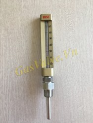 Đồng hồ đo nhiệt độ Wise Hàn Quốc, chân thẩng 1/2 inch thước thuỷ ngân L100mm, T0-50C