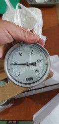 Đồng hồ đo nhiệt độ Ema mặt D100mm, thân Inox , chân sau Inox 15A, nhiệt độ 150C
