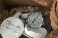 Đồng hồ đo nhiệt độ Wika mặt D100mm, thân Inox , chân sau Inox 15A, nhiệt độ 60C 