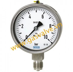 Đồng hồ đo áp suất Wika - Germany , mặt D100mm, chân 1/2inch;NPT, SUS316L, thân SUS304,