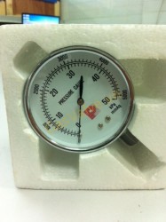 Đồng hồ đo áp suất gas P Intrument  , 50Kpa , chân đồng 8A, vỏ thép sơn tĩnh điện 