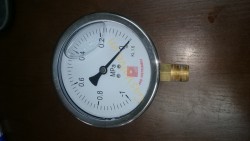 Đồng hồ đo áp suất chân không -1Mpa Pro-intrusment , chân đồng 8A, vỏ SUS304