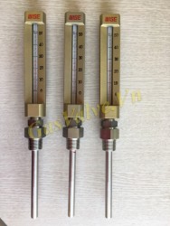 Đồng hồ đo nhiệt độ Wise Hàn Quốc kiểu thước thuỷ ngân lỏng , chân đứng 15A, 50C, L80
