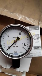 Đồng hồ đo áp suất Wika Đức, Vỏ inox D100, chân đồng 1/2 inch, 15A P0-15 Bar