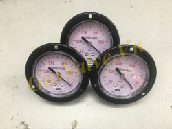 Đồng hồ đo áp suất Wise Hàn Quốc, vỏ Inox D63, chân đồng ren sau 8A, P(-1)~0Mpa