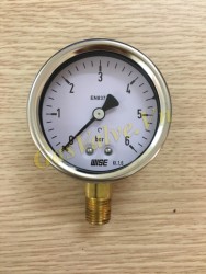 Đồng hồ đo áp suất Wise Hàn Quốc P253, vỏ inox D63, chân đứng đồng ren 8A, P0-6Bar