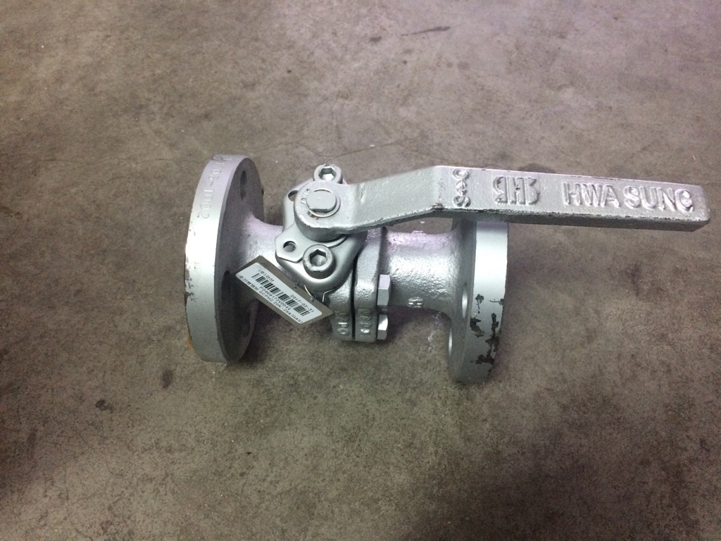 Van bi LPG Gas, HS Valve Hàn Quốc, thân thép nối bích 1 inch, 25A, JIS10K